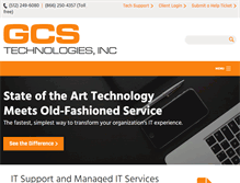 Tablet Screenshot of gcstechnologies.com